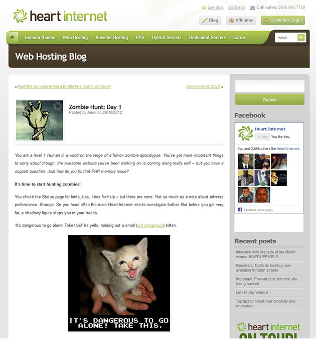 Heart Internet Treasure Hunt-Zombie-Hunt